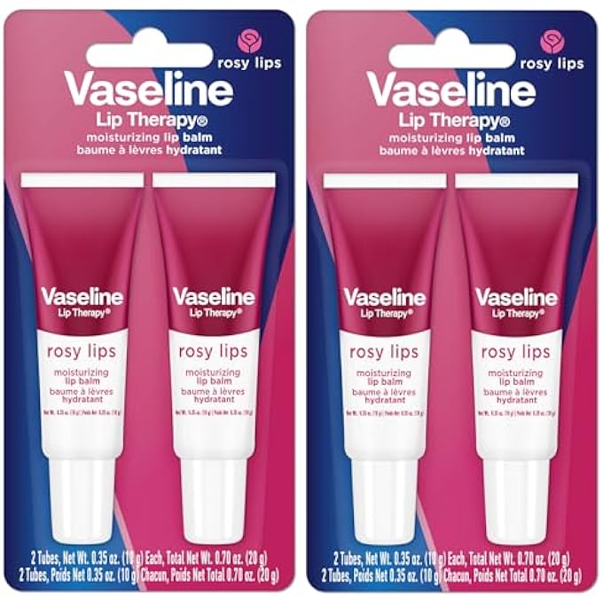 Vaseline LIP THERAPY ROSY LIPS MOISTURIZING LIP BALM - TWIN PACK (2-PACK) - Image 1